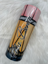 Load image into Gallery viewer, Stained Glass Pencil Sublimation Tumbler