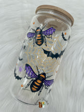 Load image into Gallery viewer, Spooky Bee Glass Libby