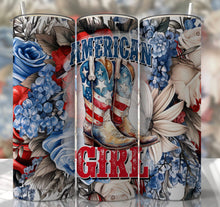 Load image into Gallery viewer, American Girl Sublimation Tumbler