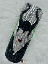 Load image into Gallery viewer, Malevolent Dark Fey Witch Rhinestone Tumbler