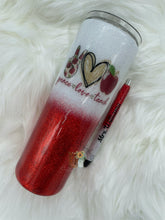 Load image into Gallery viewer, Peace Love Teach Tumbler