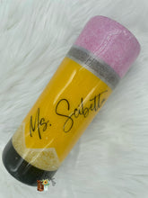 Load image into Gallery viewer, Teacher Collage Skinny Tumbler