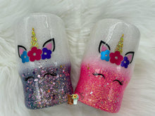 Load image into Gallery viewer, 14Oz Kids Unicorn Glitter Tumbler