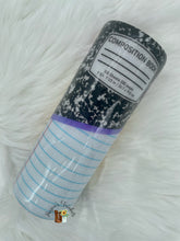 Load image into Gallery viewer, Teacher Collage Skinny Tumbler