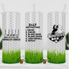 Load image into Gallery viewer, Golfing Skinny Tumbler
