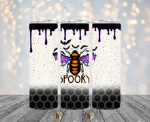 Load image into Gallery viewer, Spooky Bee Glass Skinny