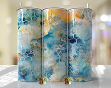 Load image into Gallery viewer, Alcohol Ink Honeycomb Sublimation Tumbler