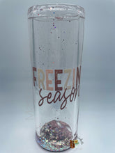 Load image into Gallery viewer, Freezing Season Snowglobe Glass Tumbler