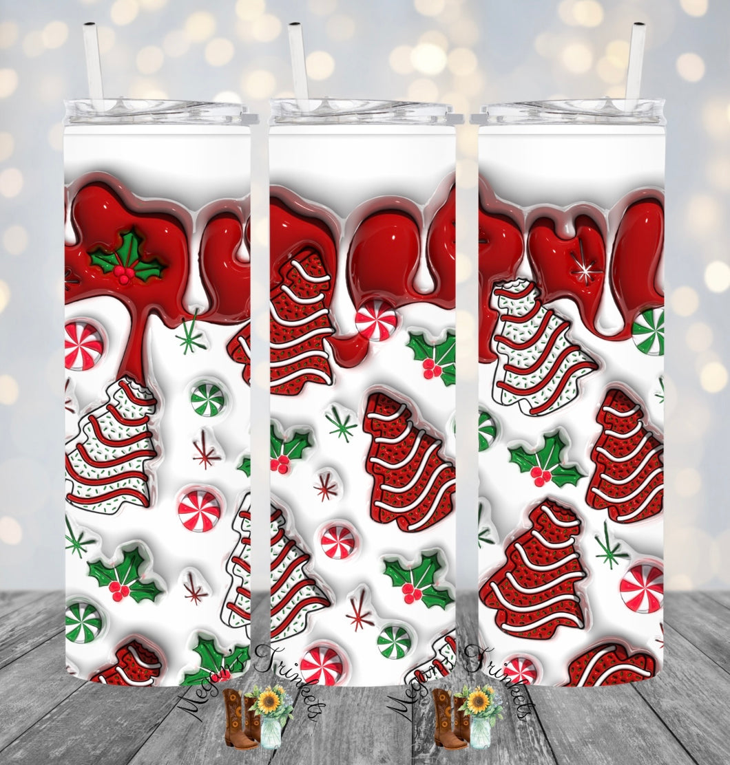 Christmas Cakes Sublimation Tumbler