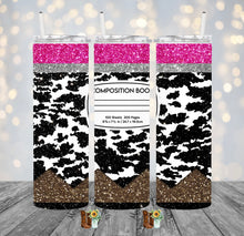 Load image into Gallery viewer, Glitter Teacher Pencil Sublimation Tumbler
