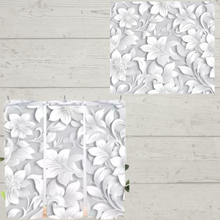Load image into Gallery viewer, 3D White Floral Sublimation Tumbler
