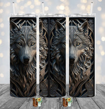 Load image into Gallery viewer, Wolf 3D Sublimation Tumbler
