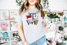Load image into Gallery viewer, Trips &amp; Sips T-Shirt
