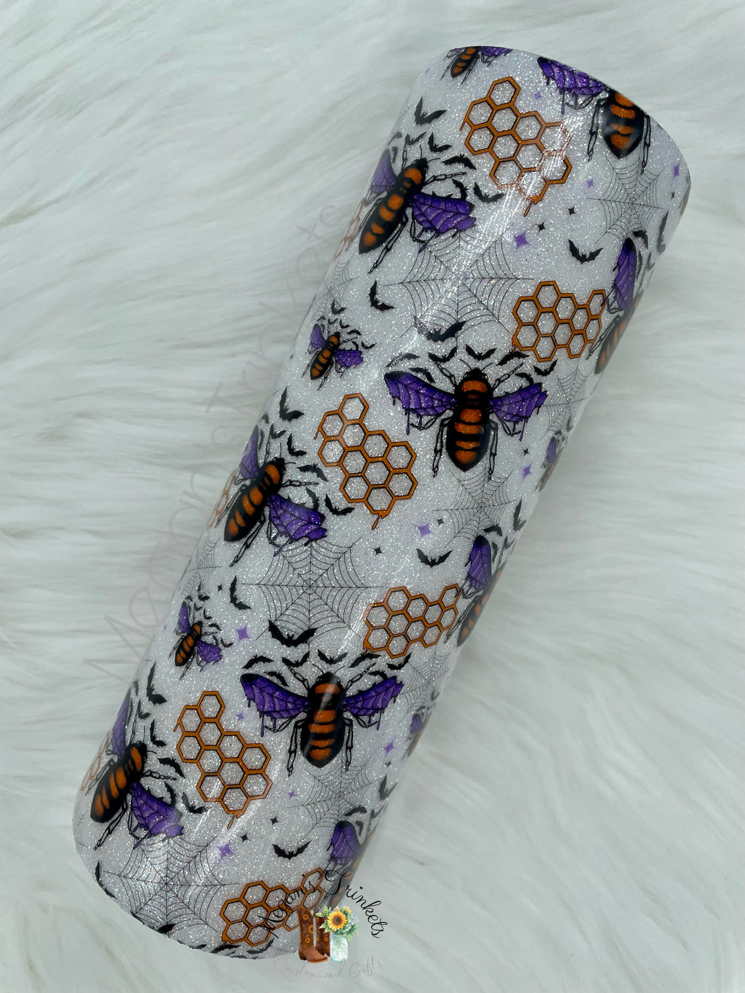 Spooky Bee Skinny Tumbler