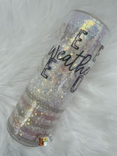 Load image into Gallery viewer, Sweater Weather Glass Snowglobe Tumbler
